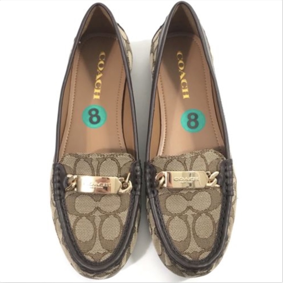 Coach A01918 Olive Loafers Moccasins Shoes - Picture 6 of 8